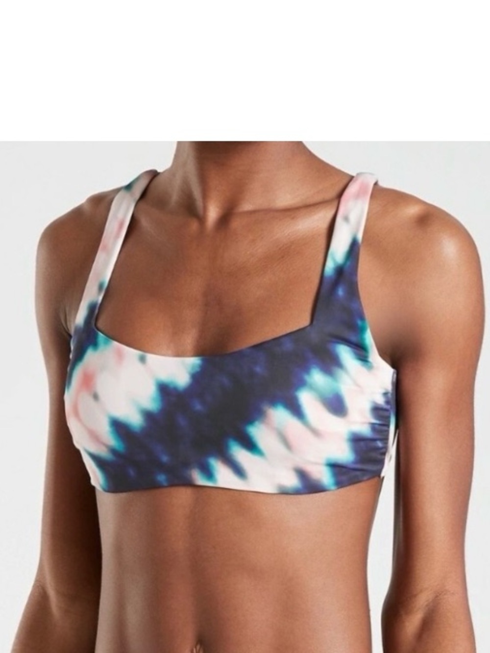 Athleta Tie Dye Swim Top Size 34 B/C